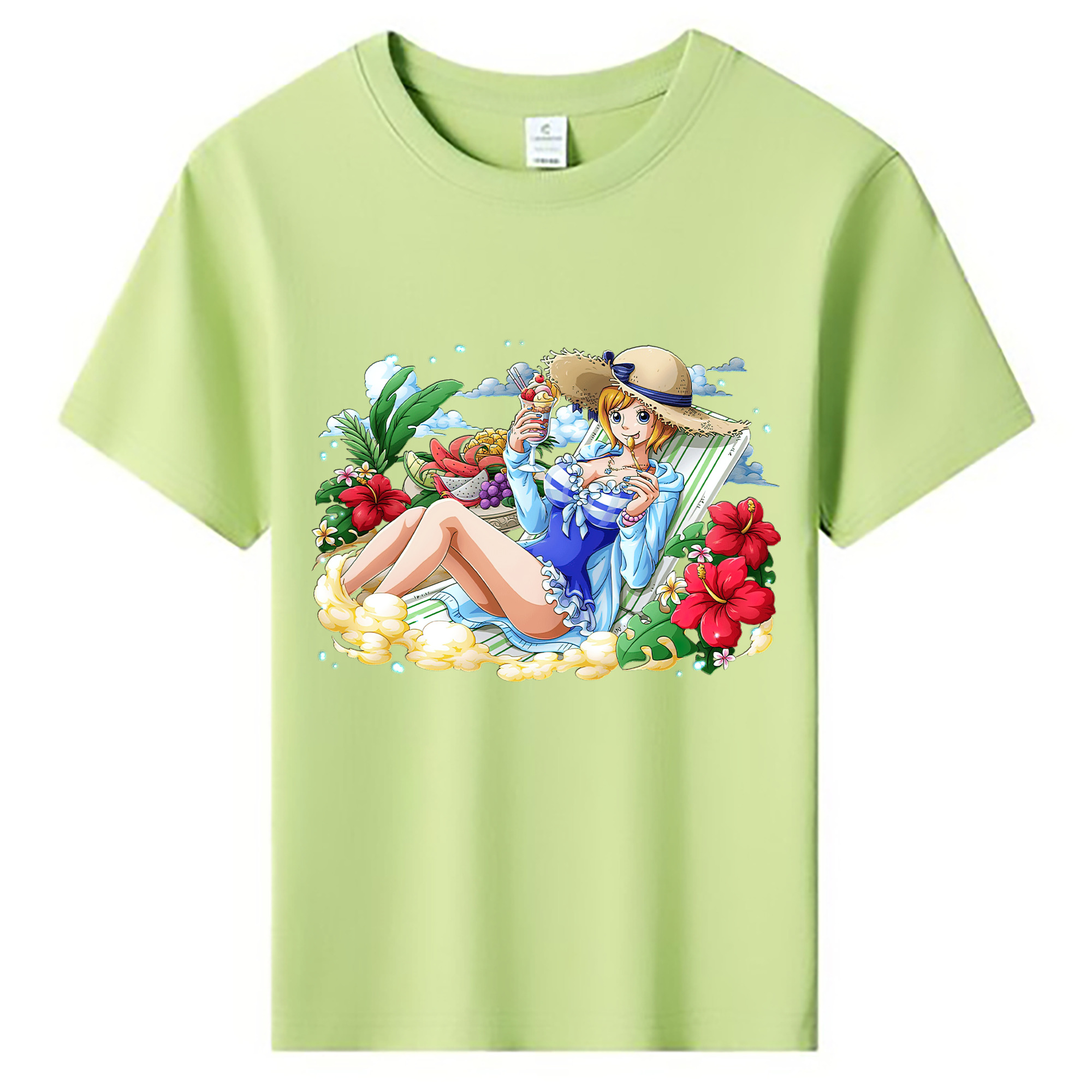 ワンピース ナミ ONE PIECE Nami 綿100％キッズTシャツ（フロントプリント）